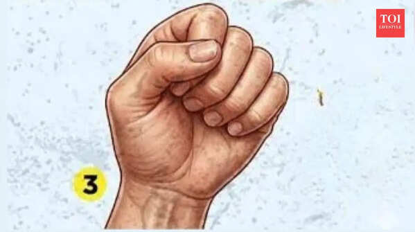 When you tuck your thumb into your fist…