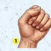 If your thumb rests outside your fingers…