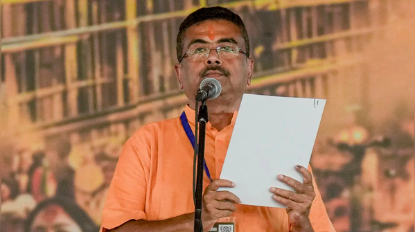 Suvendu Adhikari takes oath as CM