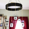 Mason jar sparkle chandelier