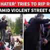 Article image for: ON CAM: Russian Flag Nearly ‘TORN APART’ In NATO Nation, Violent Clashes Erupt On Victory Day |Watch