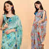 Article image for: A pastel organza saree for the mom discovering her <i class="tbold">fashion</i> era again