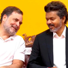 Rahul Gandhi attends Vijay’s swearing-in ceremony