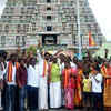 Article image for: TVK cadres celebrate Vijay’s swearing-in