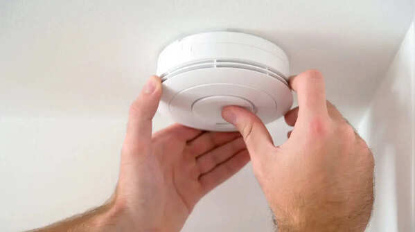 Old smoke detector or dust inside
