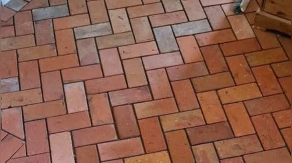 Red brick flooring