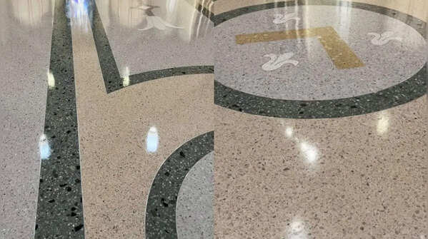 Terrazzo flooring
