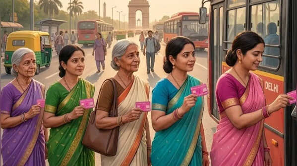 Pink cards only for women living in Delhi