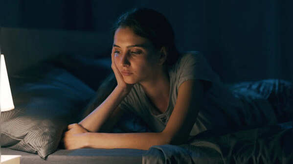Sleeping late but not actually resting
