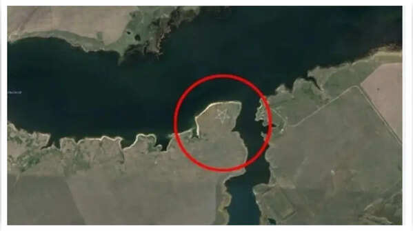 A Giant Pentagram in Kazakhstan