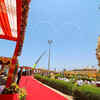Article image for: Prime Minister Narendra Modi witnesses IAF Suryakiran flypast at Somnath temple
