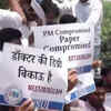 Students protest in Delhi after exam cancellation