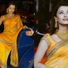 Article image for: Golden-yellow <i class="tbold">Neeta Lulla</i> saree (2002)