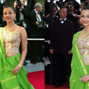 Article image for: The vibrant parrot-green structured <i class="tbold">Neeta Lulla</i> drape (2003)