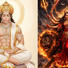 Article image for: Tuesday: Lord Hanuman and Goddess <i class="tbold">durga</i>