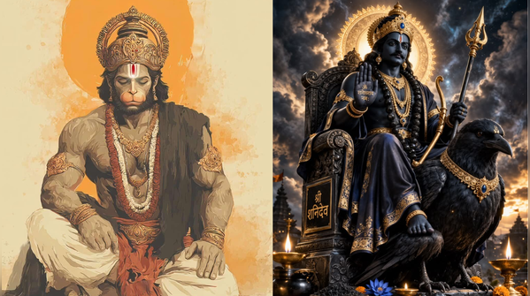 Saturday: Lord Hanuman and Lord Shani