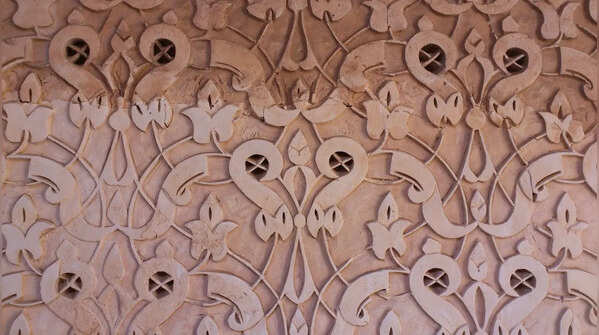 Ornamental motifs and wall carvings