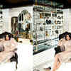 Glam walk-in wardrobe