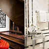 Combination of vintage and contemporary interior