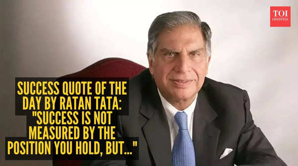 Ratan Tata’s motivational quote on the real meaning of success