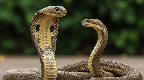 The head and hood make cobras distinctive