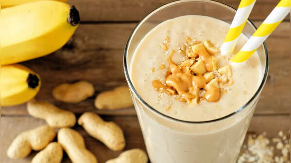 Peanut butter + oat smoothie