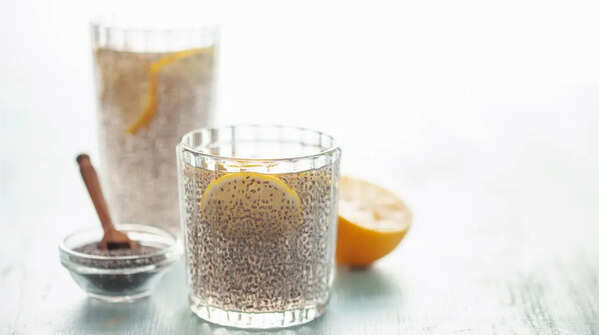 Chia seed + coconut water cooler