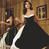 In satin and sophistication