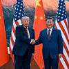 Trump and Xi enter the Great Hall of People