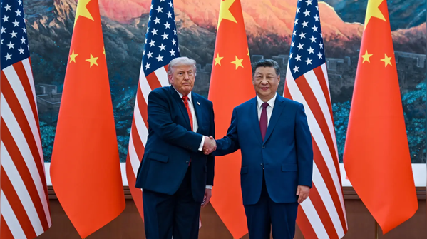 Trump and Xi enter the Great Hall of People
