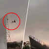 Article image for: Man Trying To Hold Tin Shed Gets Swept Into Air During Violent Storm In Bareilly, Survives Fall