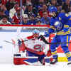Article image for: Montreal Canadiens goalie Jakub Dobeš punches Alex Tuch during heated Buffalo Sabres NHL Game 5