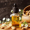 Almond oil on skin