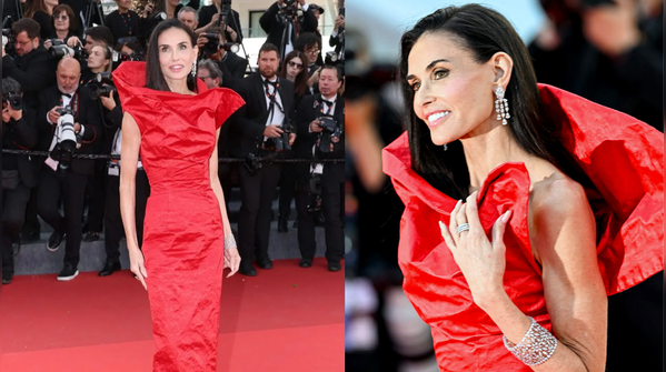 Demi Moore Brings the Drama in Gucci