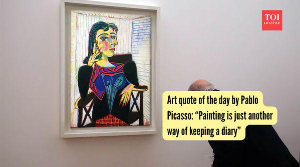 Art quote of the day by Pablo Picasso: “Painting is just another way of keeping a diary”