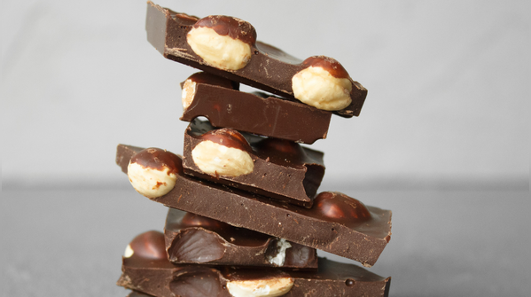 Swap cookies and pastries for dark chocolate and nuts