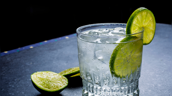Swap sugary soda for sparkling water with fruit