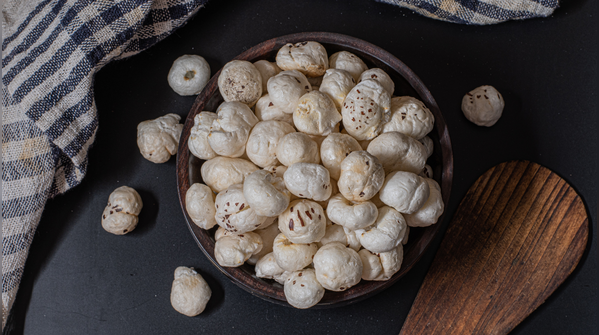 Swap chips for roasted makhana or popcorn