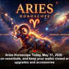 Article image for: Aries Horoscope Today, May 17, 2026: Spend only on essentials, and keep your wallet closed around flashy upgrades and accessories