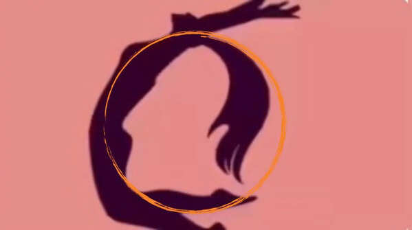The silhouette of a man