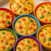 Egg muffins in silicone cups