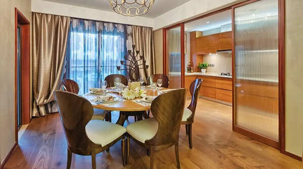 Dining spaces within kitchen interiors promote family connections
