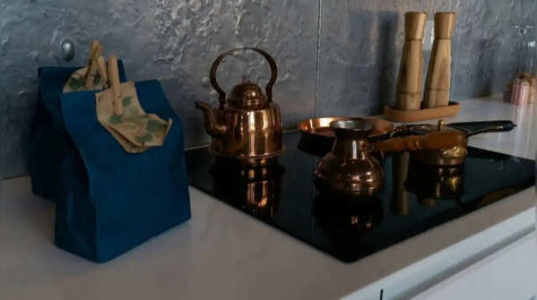 A copper water vessel is a traditional yet culturally rich component