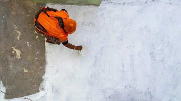 Lime coating helps reduce indoor temperatures