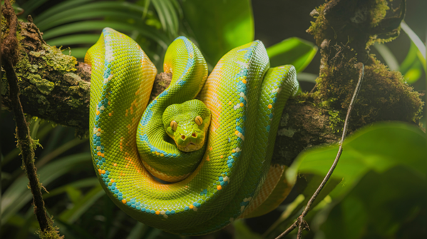 Green tree python