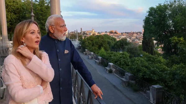 PM Modi, Giorgia Meloni hold talks over Rome skyline
