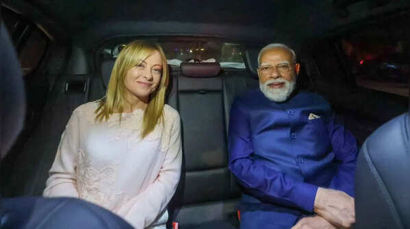 PM Modi, Giorgia Meloni share candid moment during Rome visit