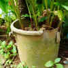 Repurposing cracked plastic tubs and boxes