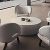 Pelican Chair and round coffee tables