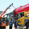Eastern express highway construction activity
